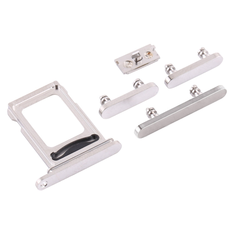 SIM Card Tray + SIM Card Tray + Side Keys for iPhone 12 Pro(White) - Metal Parts by PMc TechLife | Online Shopping South Africa | PMc TechLife | Buy Now Pay Later Mobicred