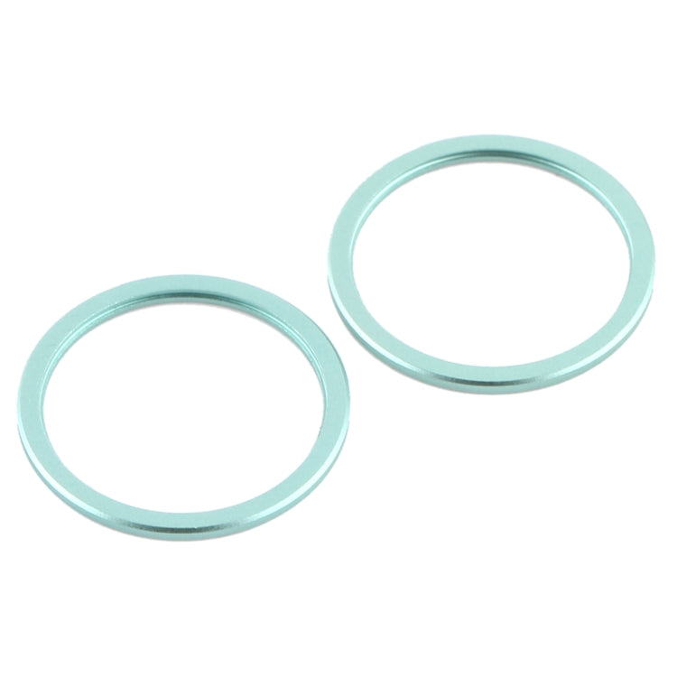 2 PCS Rear Camera Glass Lens Metal Protector Hoop Ring for iPhone 12 Mini(Green) - Camera Series by PMc TechLife | Online Shopping South Africa | PMc TechLife | Buy Now Pay Later Mobicred