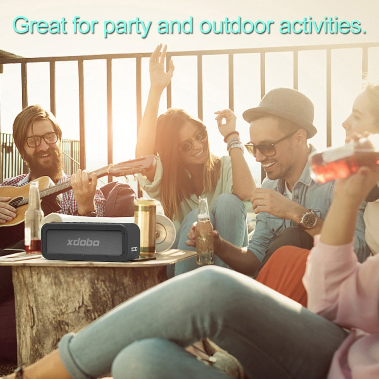 XDOBO Wake 1983 IPX7 Waterproof Portable Outdoor Wireless Bluetooth Speaker (Black) - free shipping - PMC Jewellery - Order now!