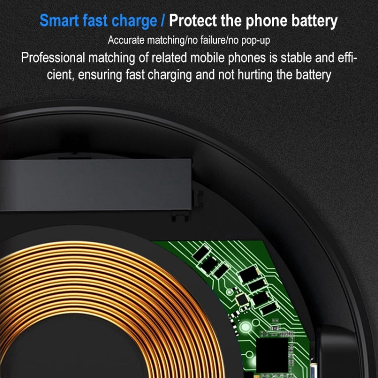 964 10W Lightweight Portable Smart Wireless Charger(White) - Wireless Charger by PMC Jewellery | Online Shopping South Africa | PMC Jewellery | Buy Now Pay Later Mobicred