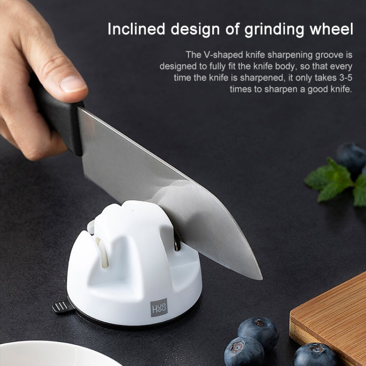 Original Xiaomi Youpin Huohou Kitchen Mini Double Wheel Knife Sharpener (White) - Knife Sharpener by Xiaomi | Online Shopping South Africa | PMC TechLife | Buy Now Pay Later Mobicred