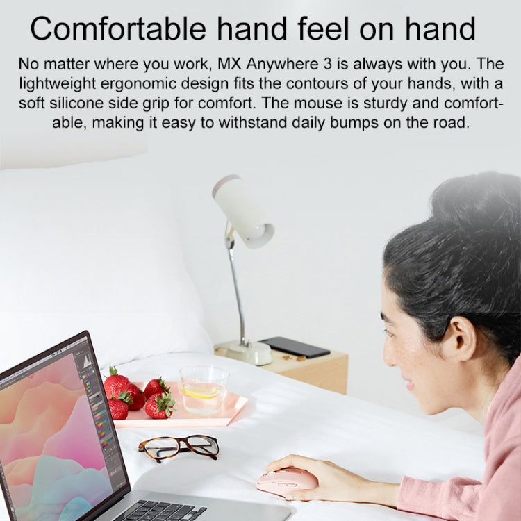 Logitech MX Anywhere 3S 4 Keys Wireless Bluetooth Dual Mode Mute Mouse (White) - free shipping - PMC Jewellery - Order now!