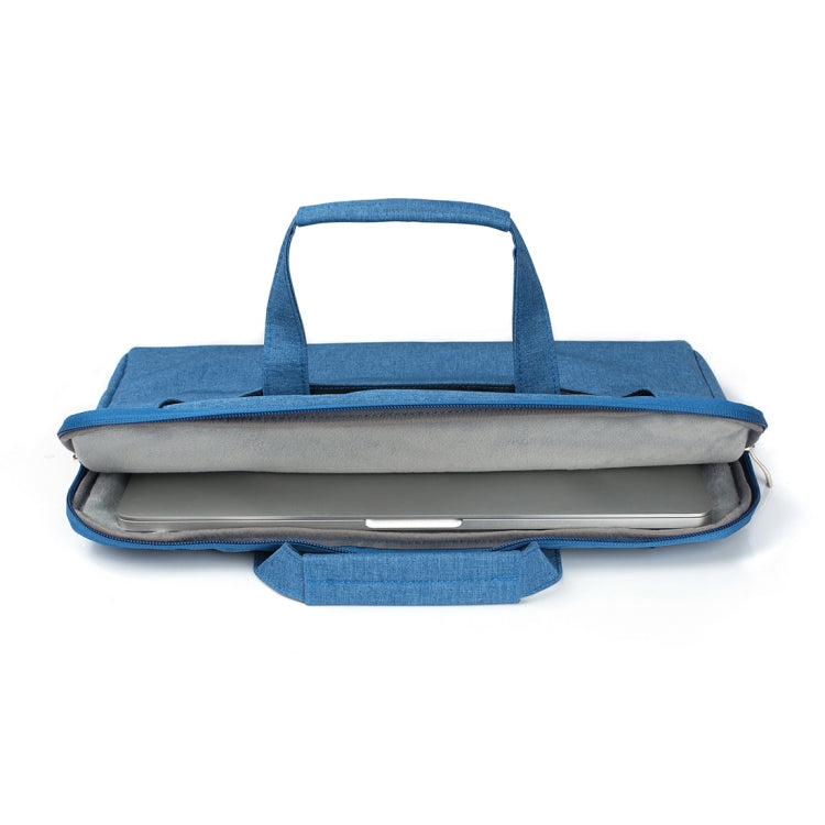 Portable One Shoulder Handheld Zipper Laptop Bag, For 11.6 inch and Below Macbook, Samsung, Lenovo, Sony, DELL Alienware, CHUWI, ASUS, HP (Blue) - 10 - 11 inch by PMC Jewellery | Online Shopping South Africa | PMC Jewellery | Buy Now Pay Later Mobicred