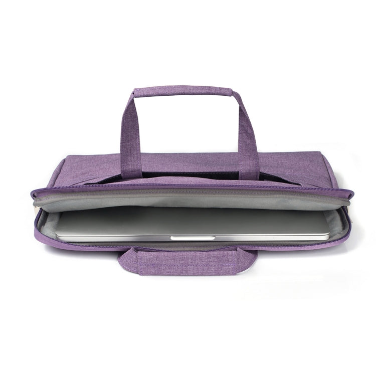 Portable One Shoulder Handheld Zipper Laptop Bag, For 13.3 inch and Below Macbook, Samsung, Lenovo, Sony, DELL Alienware, CHUWI, ASUS, HP (Purple) - 13.3 inch by PMC TechLife | Online Shopping South Africa | PMC TechLife | Buy Now Pay Later Mobicred