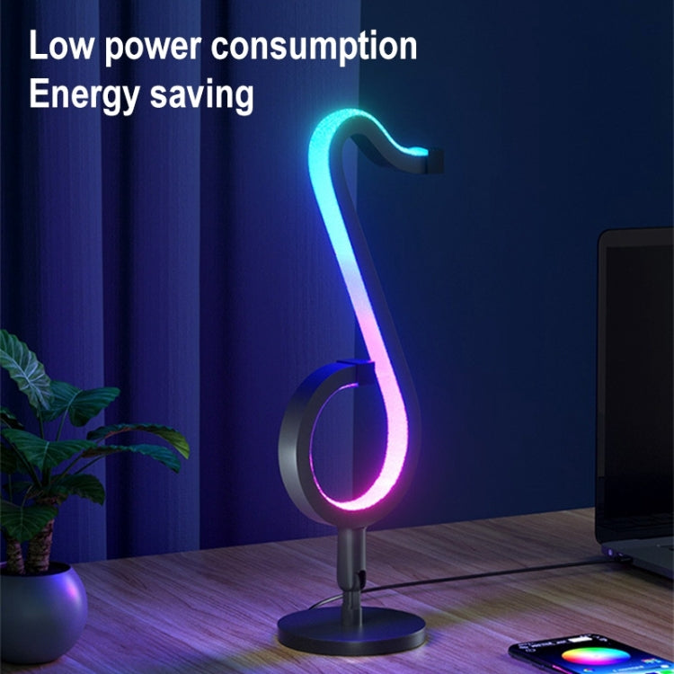 Home RGB Illusory Color Musical Note Light Desk Lamp - Desk Lamps by PMc TechLife | Online Shopping South Africa | PMc TechLife | Buy Now Pay Later Mobicred