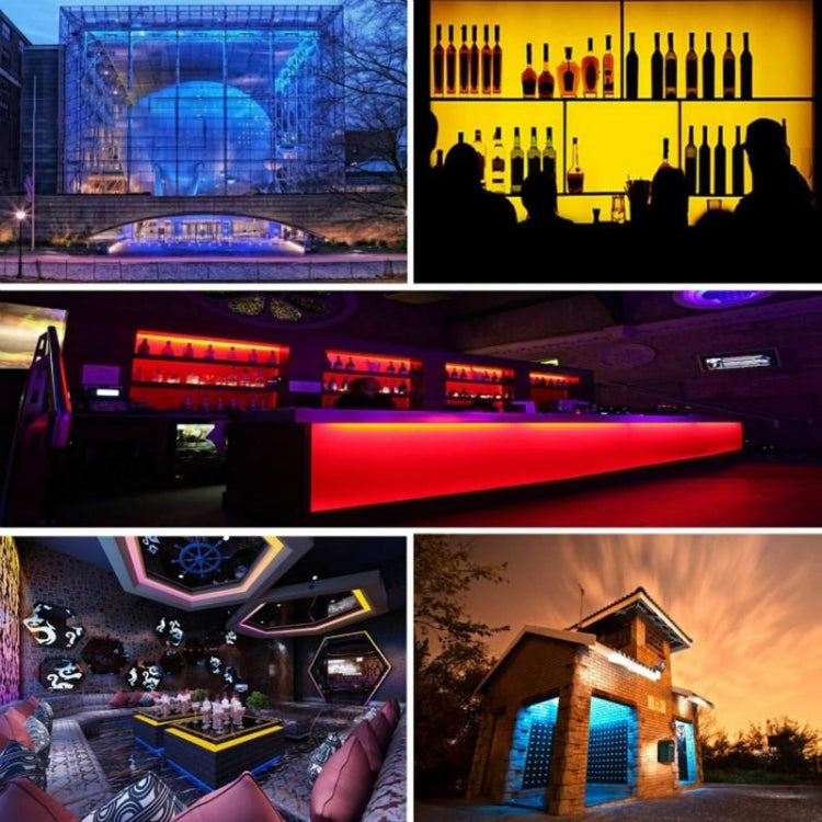 Smart Bluetooth APP Control Bare Board 2835 SMD RGB LED Rope Light, 60 LED/m, Length: 5m, 12V 2A 100-240V(UK Plug) - Bare Board Light by PMC TechLife | Online Shopping South Africa | PMC TechLife | Buy Now Pay Later Mobicred