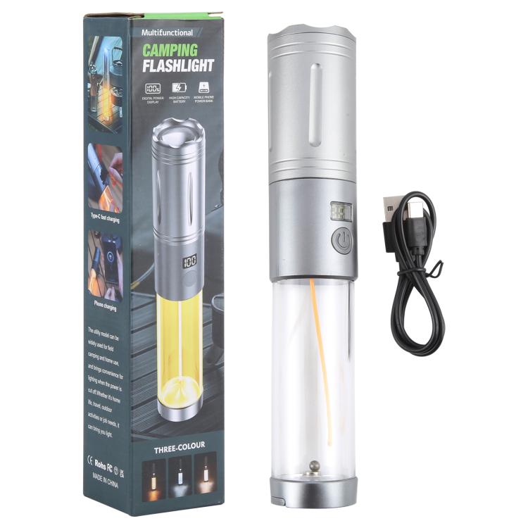 KXK-606 15W Camping Flashlight Rechargeable Emergency Light - Camping Lighting by PMc TechLife | Online Shopping South Africa | PMc TechLife | Buy Now Pay Later Mobicred