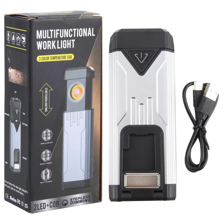 KXK-886 IP44 Waterproof Work Light 3 Color Temperature COB Emergency Flashlight - LED Flashlight by PMc TechLife | Online Shopping South Africa | PMc TechLife | Buy Now Pay Later Mobicred