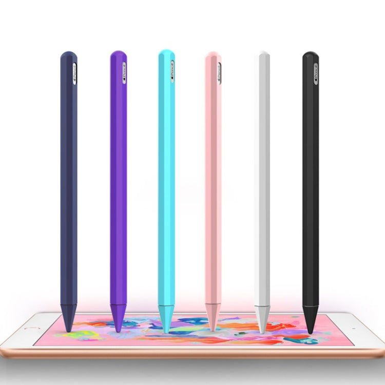 Stylus Pen Silica Gel Protective Case for Apple Pencil 2 (Grey) - Pencil Accessories by PMC Jewellery | Online Shopping South Africa | PMC Jewellery | Buy Now Pay Later Mobicred