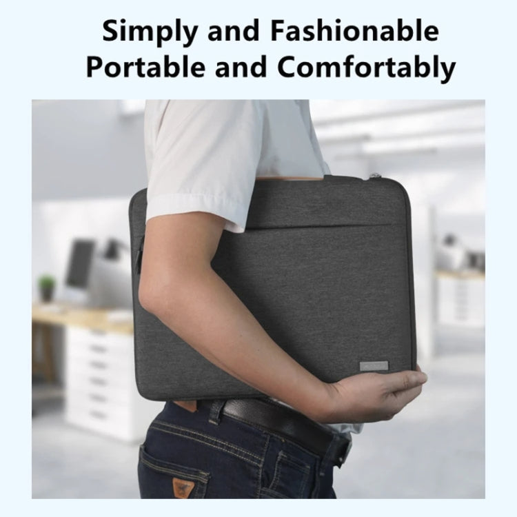 For 16 inch Laptop Zipper Waterproof Handheld Sleeve Bag (Green) - 13.3 inch by PMC TechLife | Online Shopping South Africa | PMC TechLife | Buy Now Pay Later Mobicred