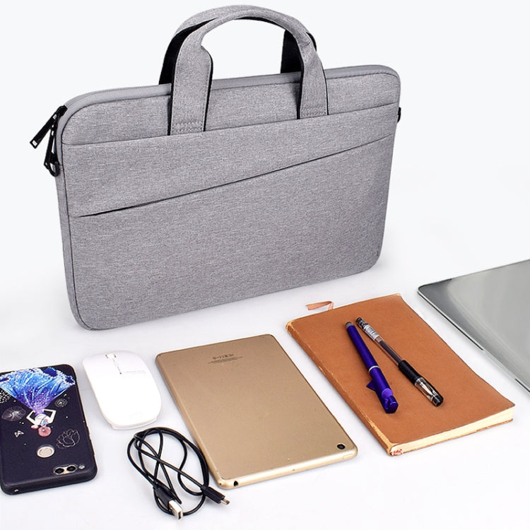 ST03S 13.3 inch Double Side Pockets Wearable Oxford Cloth Soft Handle Portable Laptop Tablet Bag(Black) - 13.3 inch by PMC TechLife | Online Shopping South Africa | PMC TechLife | Buy Now Pay Later Mobicred