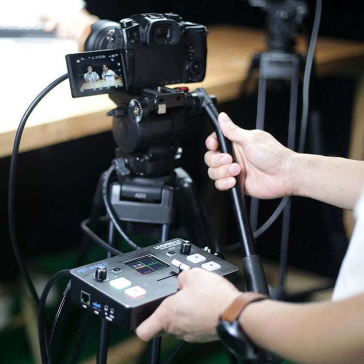 FEELWORLD LIVEPRO L1 Multi-camera Media Live Broadcast 4-Channel Live Production Switcher with 2.0 inch TFT Screen - Live Sound Effects Processors by FEELWORLD | Online Shopping South Africa | PMc TechLife | Buy Now Pay Later Mobicred