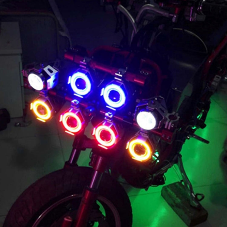 U7 10W 1000LM CREE LED Waterproof IP67 Headlamp Light with Angel Eyes Light for Motorcycle / SUV, DC 12V - Headlights by PMC TechLife | Online Shopping South Africa | PMC TechLife | Buy Now Pay Later Mobicred