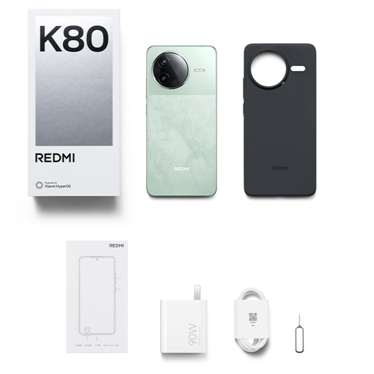 Xiaomi Redmi K80, 12GB+256GB, 6.67 inch Xiaomi HyperOS 2 Snapdragon 8 Gen 3 Octa Core, NFC, Network: 5G (Black) - free shipping - PMc TechLife - Order now!