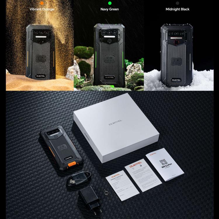 Oukitel WP23 Plus Rugged Phone, 8GB+256GB, 6.52 inch Android 14.0Unisoc T606 Octa-core, NFC, OTG, Network: 4G (Orange) - free shipping - PMc TechLife - Order now!