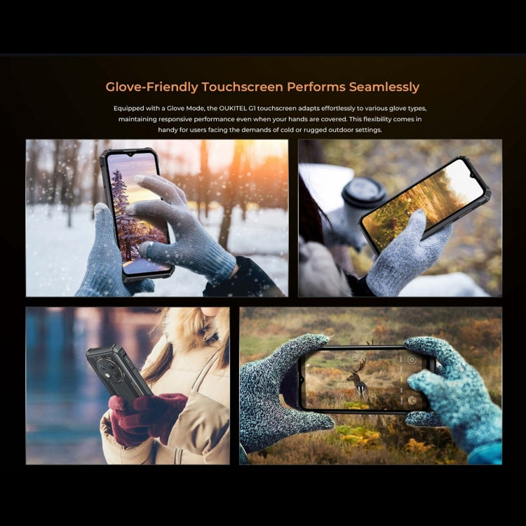 Oukitel G1 Rugged Phone, 6GB+256GB, Fingerprint Identification, 6.52 inch Android 14 T606 Octa Core, NFC, OTG, Network: 4G (Green) - free shipping - PMC Jewellery - Order now!