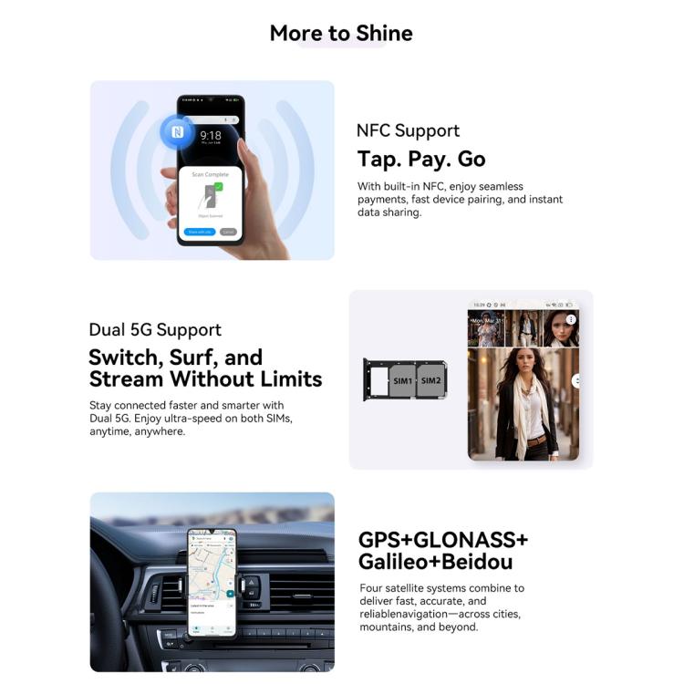 Blackview SHARK 6 5G, 8GB+128GB, 6.88 inch Android 15 Unisoc UMS9620 T8100 Octa Core, Network: 5G, NFC, OTG (Mint Green) - free shipping - PMC TechLife - Order now!