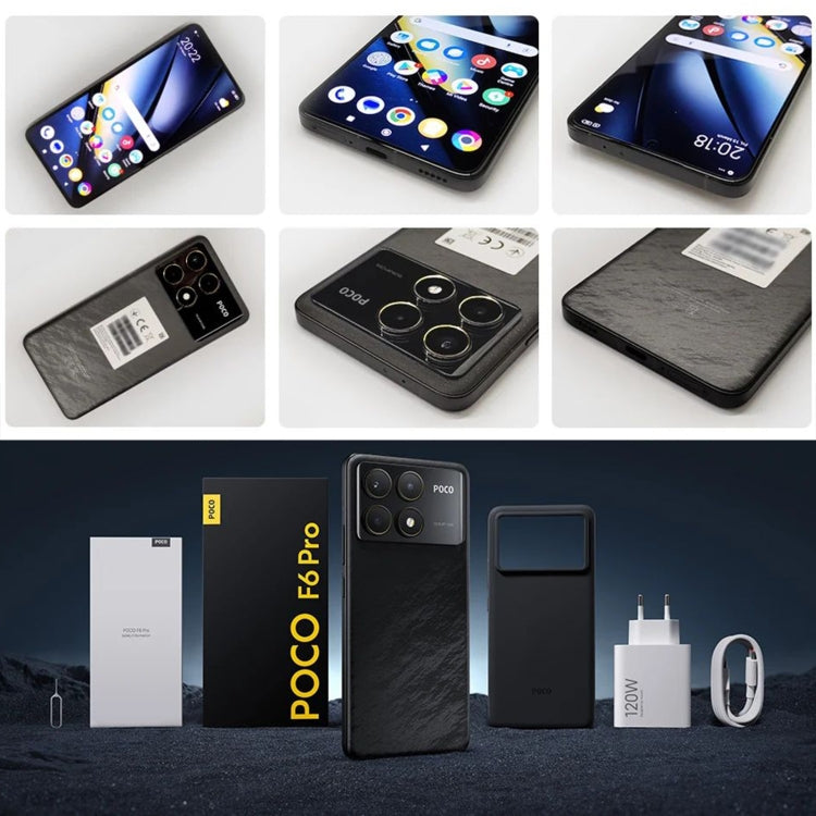 Xiaomi POCO F6 Pro Global, 12GB+512GB, In-screen Fingerprint, 6.67 inch Xiaomi HyperOS Snapdragon 8 Gen 2 Octa Core 3.19GHz, NFC, Network: 5G (Black) - free shipping - PMC Jewellery - Order now!