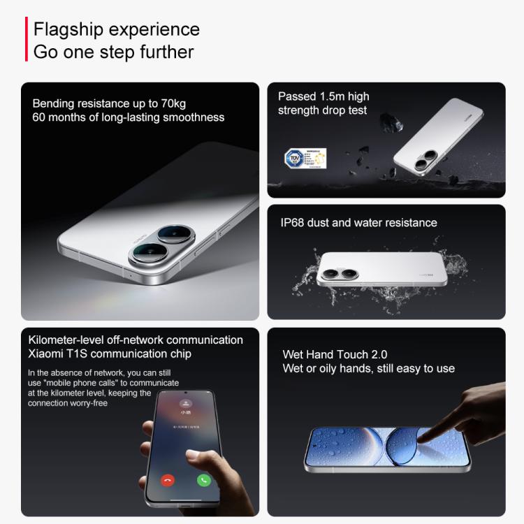 Xiaomi REDMI Turbo 4 Pro, 12GB+512GB, 6.83 inch Xiaomi HyperOS 2 Snapdragon 8s Gen 4 Octa Core, NFC, Network: 5G (White) - free shipping - PMc TechLife - Order now!