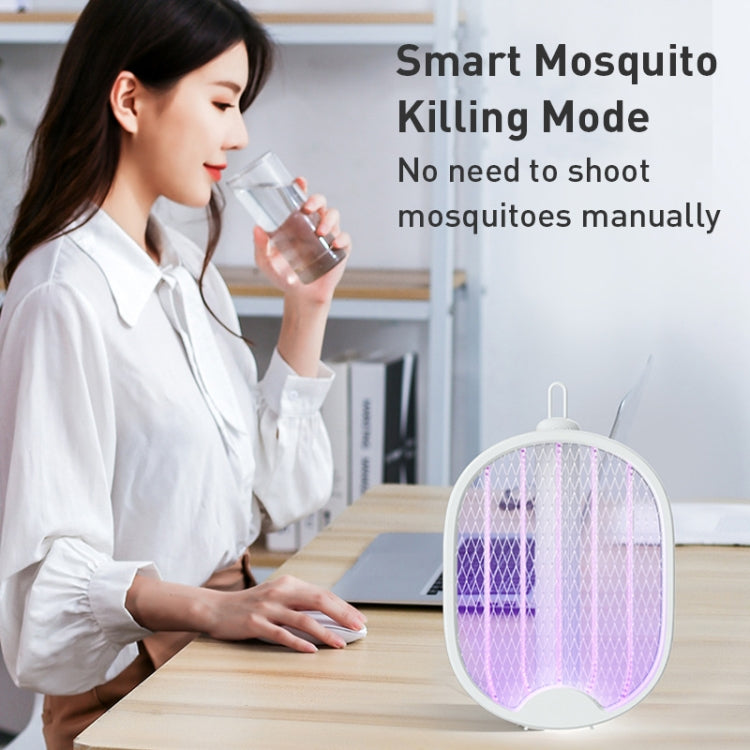 Multifunctional Rotating Folding Electric Mosquito Swatter (White) - Fly Swatter by PMC TechLife | Online Shopping South Africa | PMC TechLife | Buy Now Pay Later Mobicred