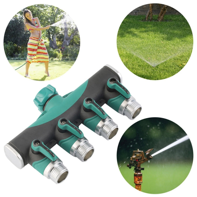 4 In 1 Multi-function Garden Water Sprinklers Lawn Irrigation Valve Water Dividing Controller Water Pipe Shunt, EU Plug - free shipping - PMc TechLife - Order now!