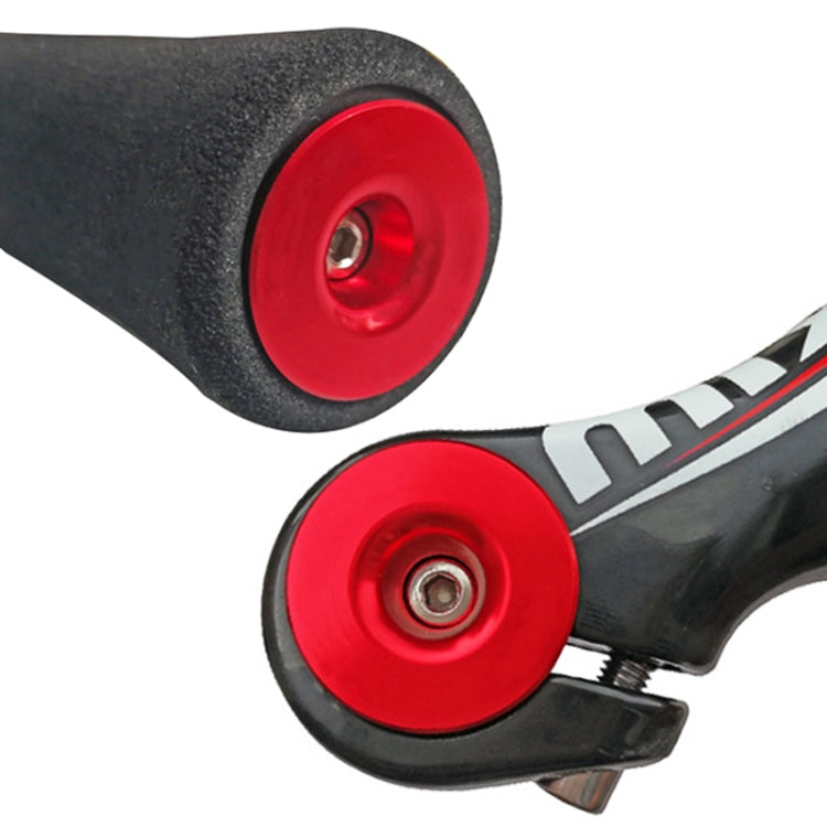 TOSEEK 1 Pair Mountain Bike Handlebar Grips Caps End Plug Aluminum Alloy Bicycle Bar Ends Plug (Gold) - Bicycle Grips by TOSEEK | Online Shopping South Africa | PMC TechLife | Buy Now Pay Later Mobicred