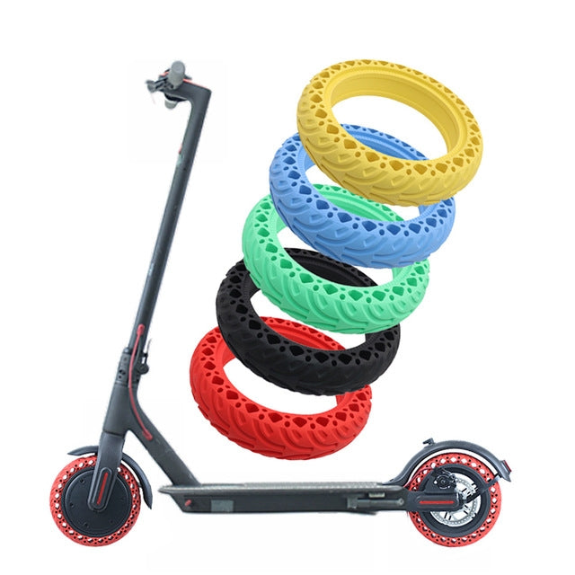 8.5 inch Electric Scooter Wear-resistant Shock-absorbing Decorative Pattern Tire Honeycomb Solid Tire, Suitable for Xiaomi Mijia M365(Red) - Accessories & Parts by PMc TechLife | Online Shopping South Africa | PMc TechLife | Buy Now Pay Later Mobicred