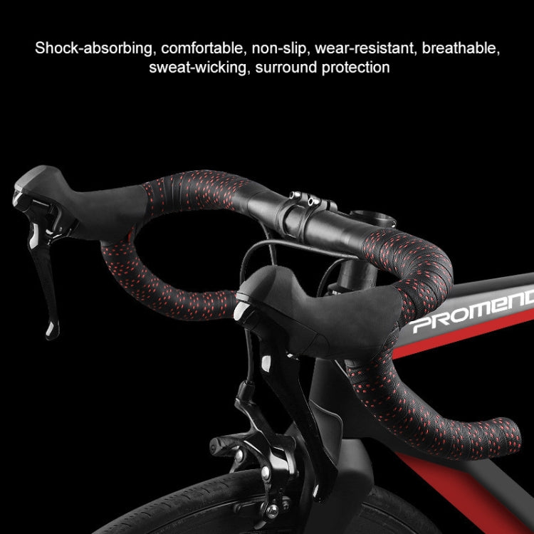 PROMEND GR-082 1 Pair Two-color Antiskid Bicycle Grips Tape (Black Black) - free shipping - PMc TechLife - Order now!