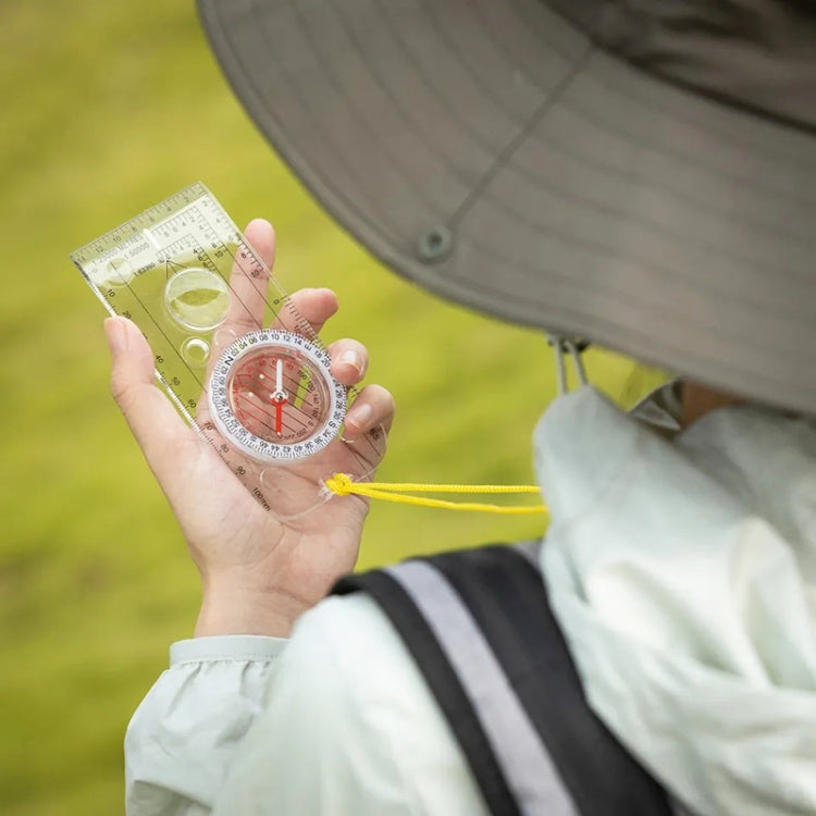 Nisa DC40-3A Outdoor Transparent Compass Map Scale - Hiking Meter by PMC TechLife | Online Shopping South Africa | PMC TechLife | Buy Now Pay Later Mobicred
