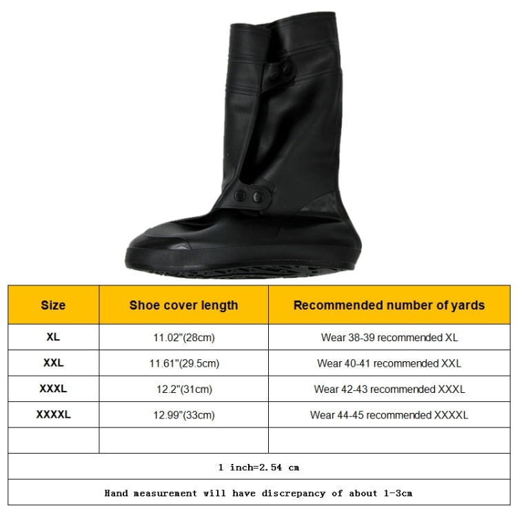High Tube Rainproof Snowproof Adult Shoe Cover Size: XXXXL(Dark Gray) - Rainshoes & Shoe Covers by PMC TechLife | Online Shopping South Africa | PMC TechLife