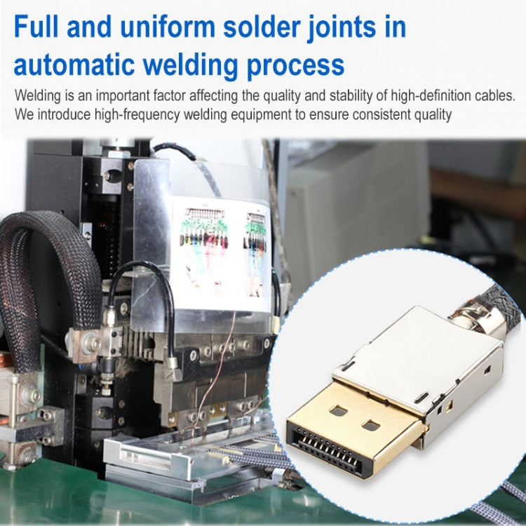 DisplayPort Male to HDMI Male 8K 30Hz HD Braided Adapter Cable, Cable Length: 3m - by PMC Jewellery | Online Shopping South Africa | PMC Jewellery | Buy Now Pay Later Mobicred