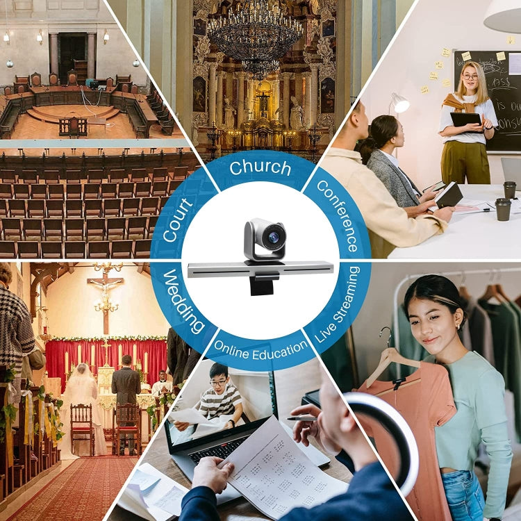 YANS YS-H23UT USB HD 1080P 3X Zoom Video Conference Camera for Large Screen, Support IR Remote Control(Grey) - free shipping - PMc TechLife - Order now!