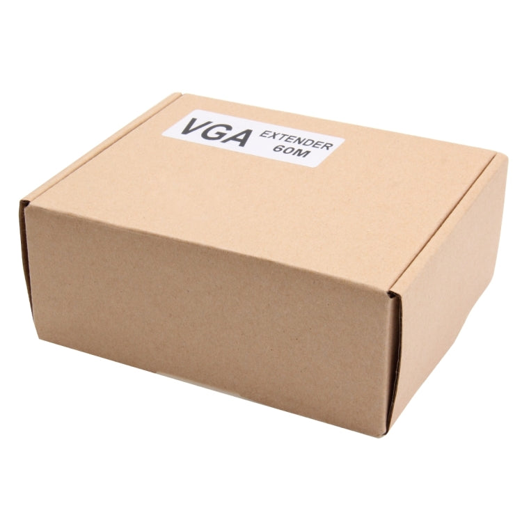 VGA Signal to RJ45 Signal Extender Transmitter + Receiver Converter Ethernet Cable, Transmission Distance: 60m - VGA Extender by PMc TechLife | Online Shopping South Africa | PMc TechLife | Buy Now Pay Later Mobicred