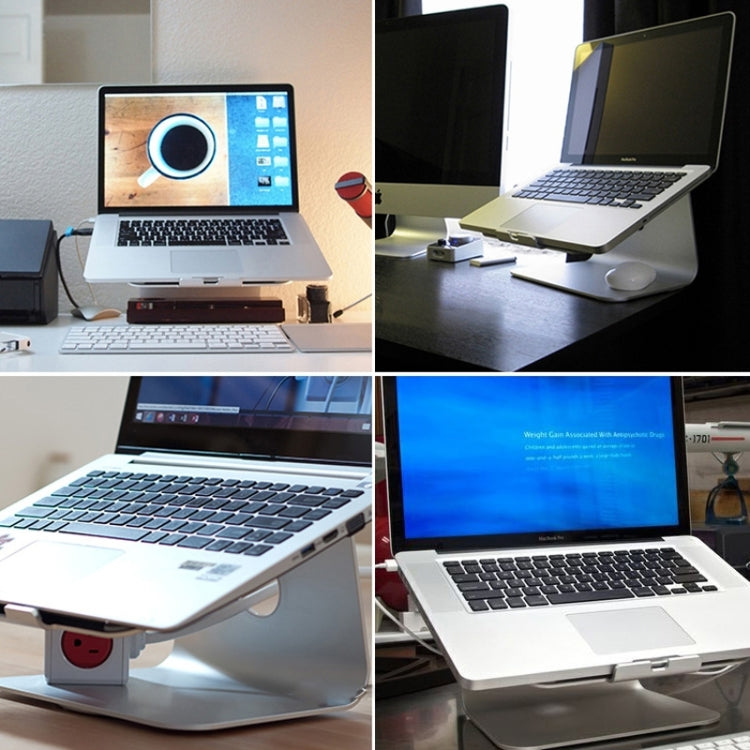 SOPI ZJ-001 Classic Style Aluminum Cooling Stand with Cool Fan for Laptop, Suitable for Mac Air, Mac Pro, iPad, and Other Laptops (Silver) - Laptop Stand by PMC Jewellery | Online Shopping South Africa | PMC Jewellery | Buy Now Pay Later Mobicred