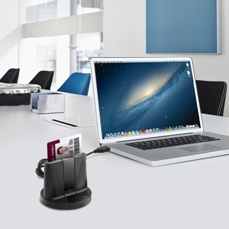 Rocketek SCR02 Desktop USB2.0 SIM / CAC Smart Card Reader (Black) - by ROCKETEK | Online Shopping South Africa | PMC Jewellery | Buy Now Pay Later Mobicred