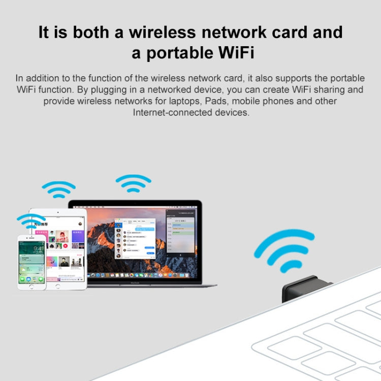 Tenda W311MI Mini USB WiFi Adapter 150Mbps Wireless Ethernet Internet Network Card - USB Network Adapter by Tenda | Online Shopping South Africa | PMC TechLife | Buy Now Pay Later Mobicred