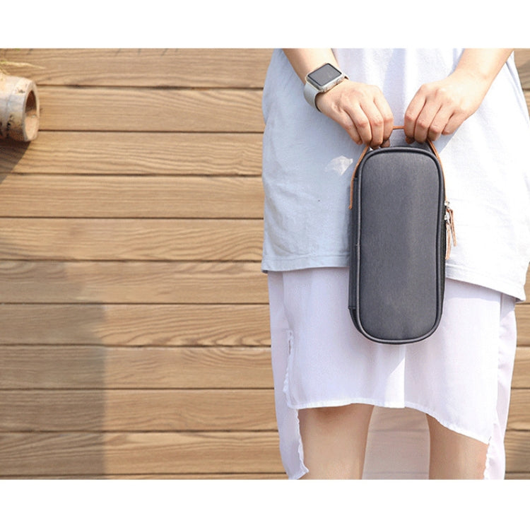 Multi-function Headphone Charger Data Cable Storage Bag, Ultra Fiber Portable Power Pack, Size: S, 11x5.5x18cm(Blue) - Other by PMC TechLife | Online Shopping South Africa | PMC TechLife | Buy Now Pay Later Mobicred