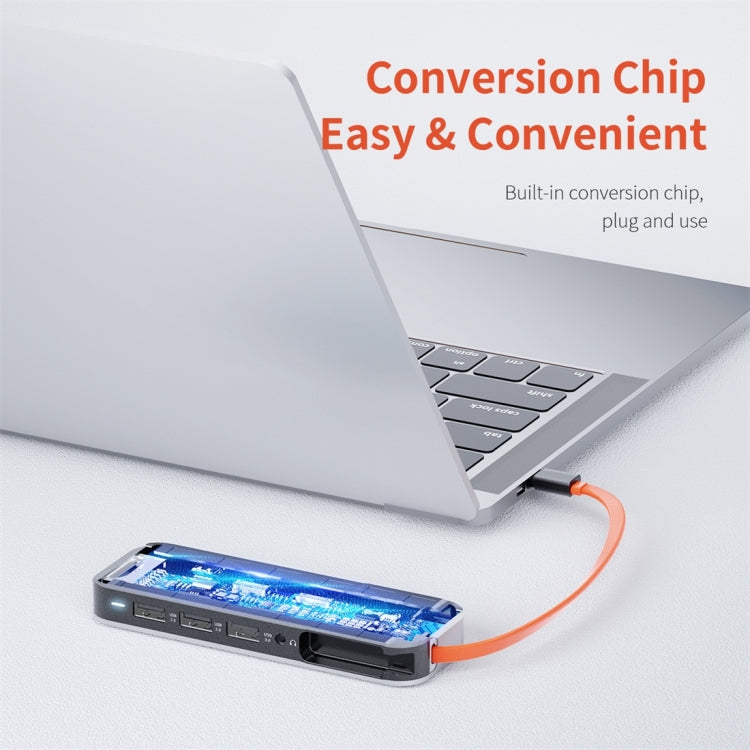 ROCK TR01 10 In 1 Type-C / USB-C to HDMI + VGA Multifunctional Extension HUB Adapter(Silver) - free shipping - PMC Jewellery - Order now!