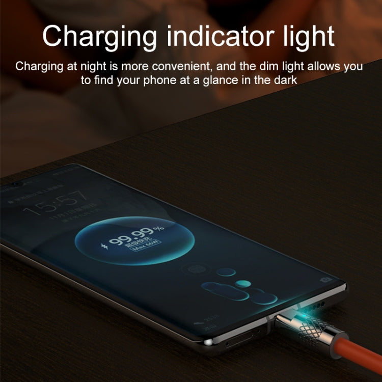 Mech Series 6A 120W USB to USB-C / Type-C Metal Plug Silicone Fast Charging Data Cable, Length: 1.2m(Blue) - USB-C & Type-C Cable by PMC TechLife | Online Shopping South Africa | PMC TechLife | Buy Now Pay Later Mobicred