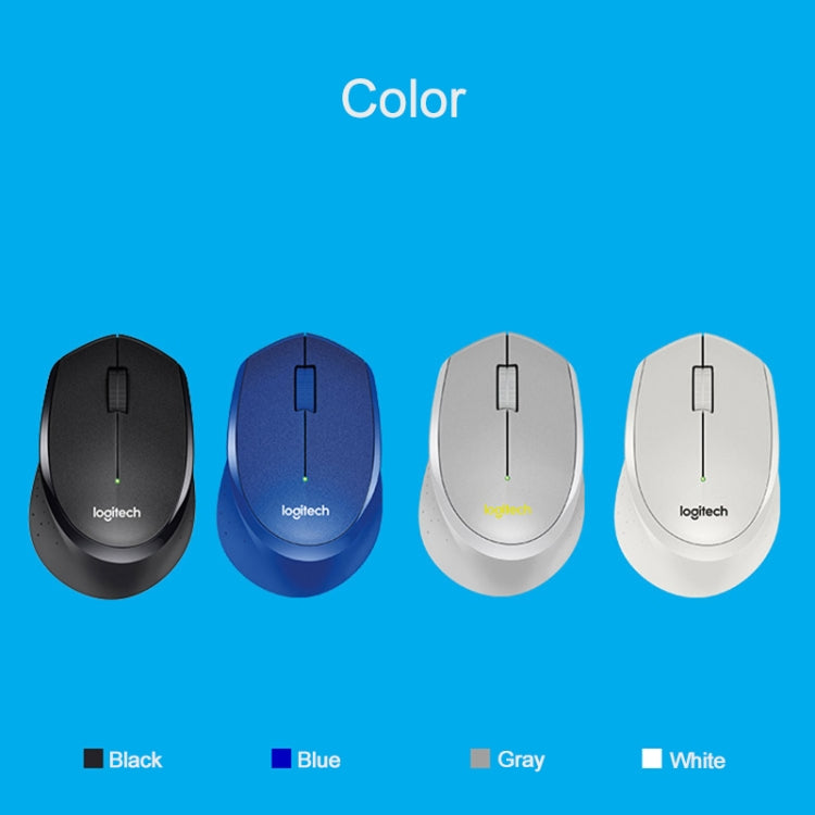 Logitech M330 Wireless Optical Mute Mouse with Micro USB Receiver (Blue) - free shipping - PMC Jewellery - Order now!