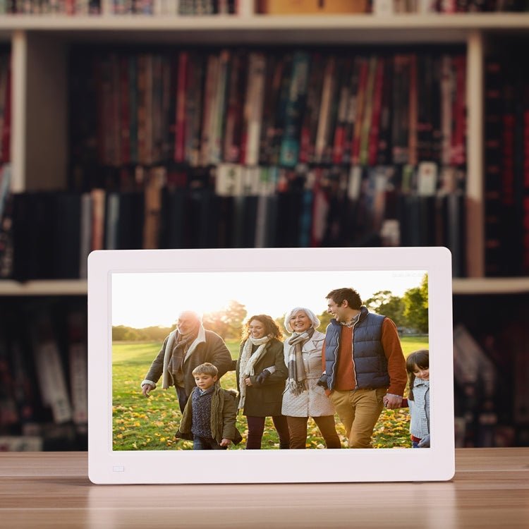 11.6-inch IPS Digital Photo Frame Full View 1920*1080 Electronic Photo Album Advertising Machine(White) - 11 inch Below by PMC TechLife | Online Shopping South Africa | PMC TechLife | Buy Now Pay Later Mobicred