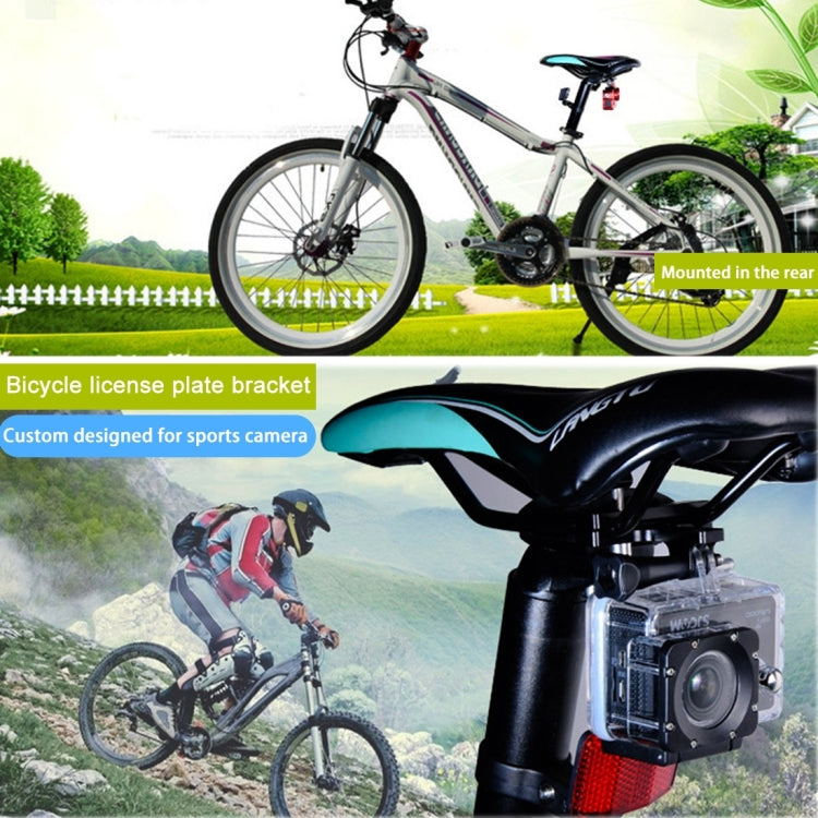 PULUZ Aluminium Alloy Bike Seat Cushion Mount for GoPro Hero12 Black / Hero11 /10 /9 /8 /7 /6 /5, Insta360 Ace / Ace Pro, DJI Osmo Action 4 and Other Action Cameras(Black) - Bicycle Handlebar Mount by PULUZ | Online Shopping South Africa | PMC TechLife | Buy Now Pay Later Mobicred