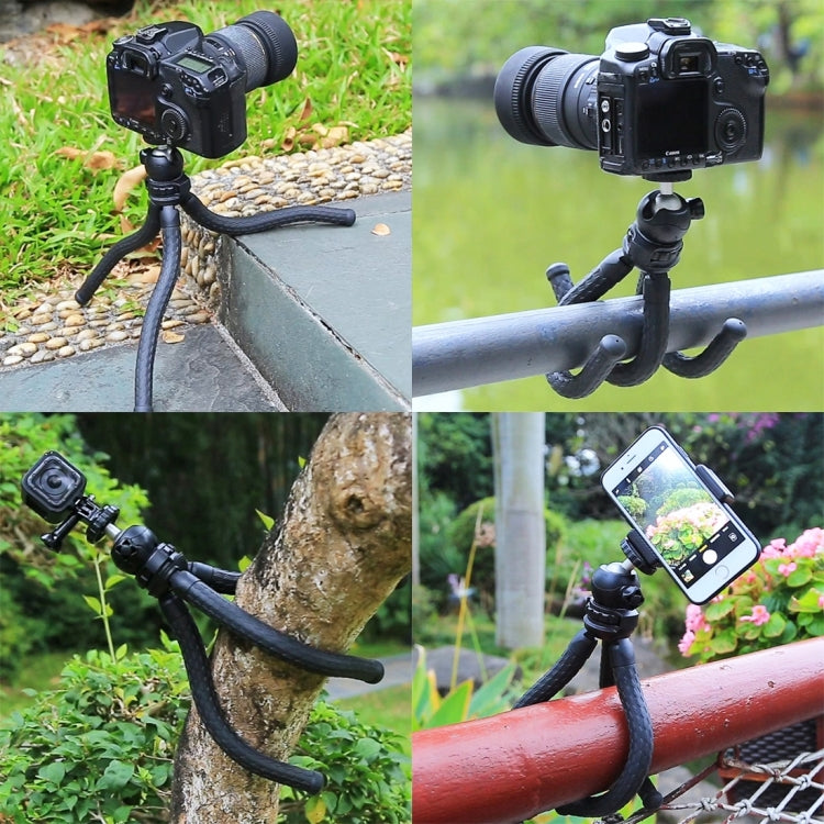 PULUZ Mini Octopus Flexible Tripod Holder with Ball Head for SLR Cameras, GoPro, Cellphone, Size:30cmx5cm - free shipping - PMC TechLife - Order now!