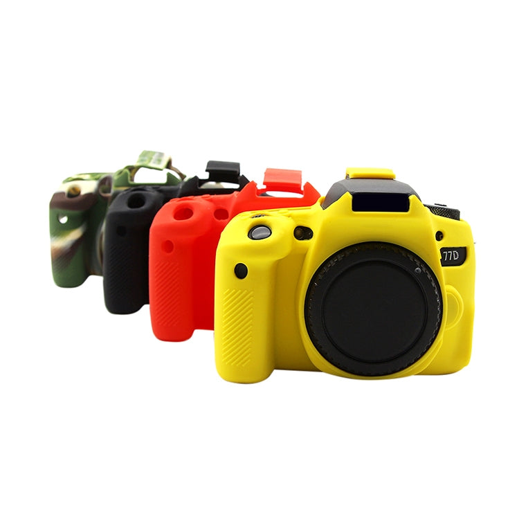 PULUZ Soft Silicone Protective Case for Canon EOS 77D(Yellow) - Protective Case by PULUZ | Online Shopping South Africa | PMC TechLife | Buy Now Pay Later Mobicred