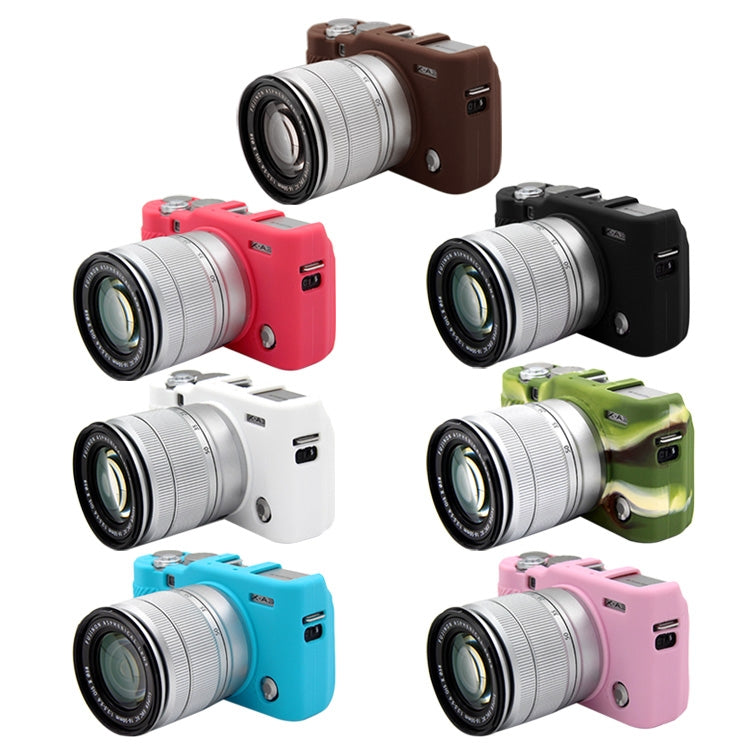 PULUZ Soft Silicone Protective Case for FUJIFILM X-A3 / X-A10(Coffee) - Protective Case by PULUZ | Online Shopping South Africa | PMC TechLife | Buy Now Pay Later Mobicred