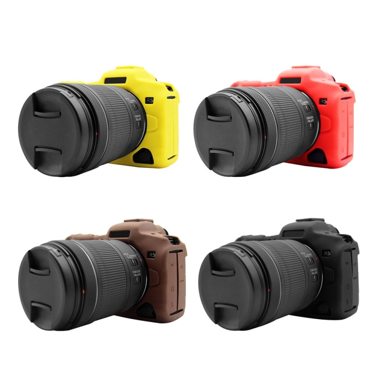 PULUZ Soft Silicone Protective Case for Canon EOS R5(Black) - Protective Case by PULUZ | Online Shopping South Africa | PMC TechLife | Buy Now Pay Later Mobicred