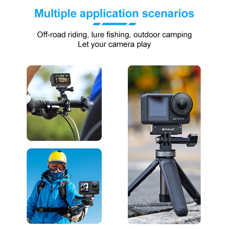 For DJI Osmo Action 5 Pro / 4 / 3 / Osmo 360 PULUZ Magnetic Quick Release Metal Base (Black) - free shipping - PMC TechLife - Order now!