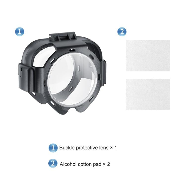 For Insta360 X5 PULUZ Snap-on Optical Tempered Glass Lens Guard Protective Cover (Transparent) - free shipping - PMC TechLife - Order now!