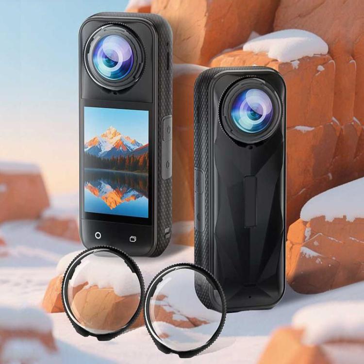 For Insta360 X5 PULUZ Standard Rotation PC Lens Guard Protective Cover (Transparent) - free shipping - PMC TechLife - Order now!