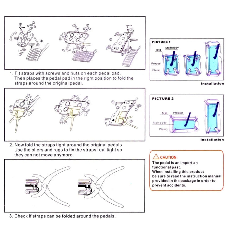 Car Universal Non-Slip Pedal(Blue) - Foot Pedal by PMC TechLife | Online Shopping South Africa | PMC TechLife | Buy Now Pay Later Mobicred